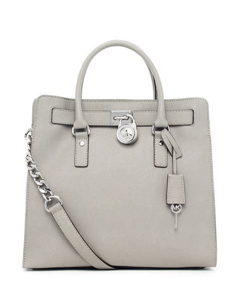 michael kors morgan large tote pearl grey